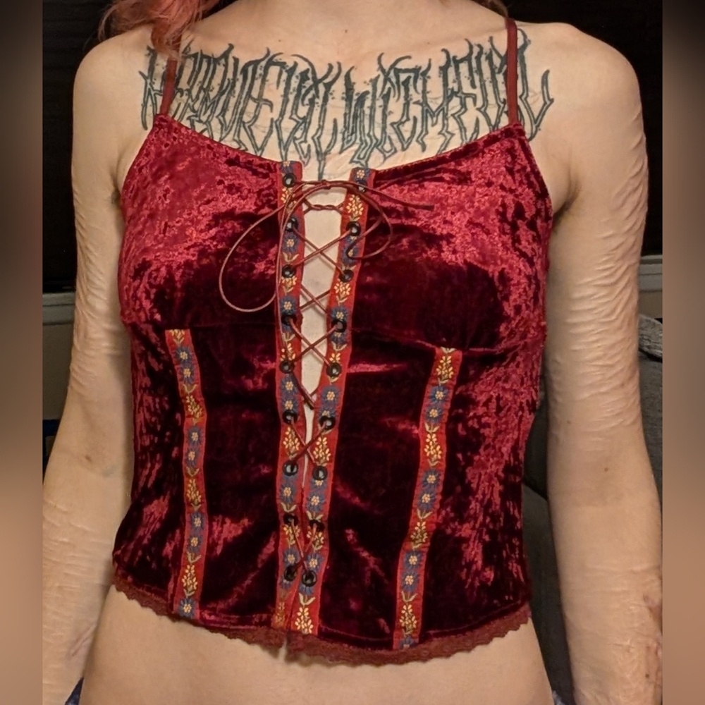 TUNNEL VISION VELVET CORSET FAIRYCORE WHIMSY